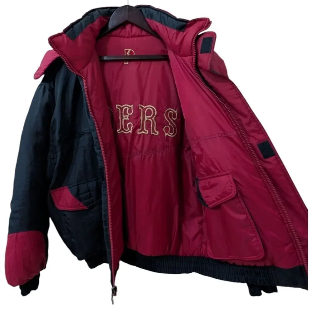 Vintage RARE 90's Pro Player 49ers NFL Reversible Puffer Jacket- GD/L
